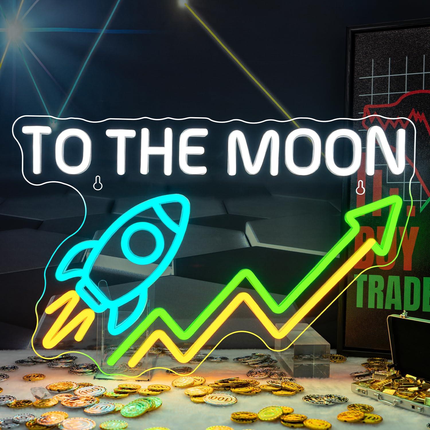 Desk Setup Trading - Stock Neon Sign Day Trading Accessories