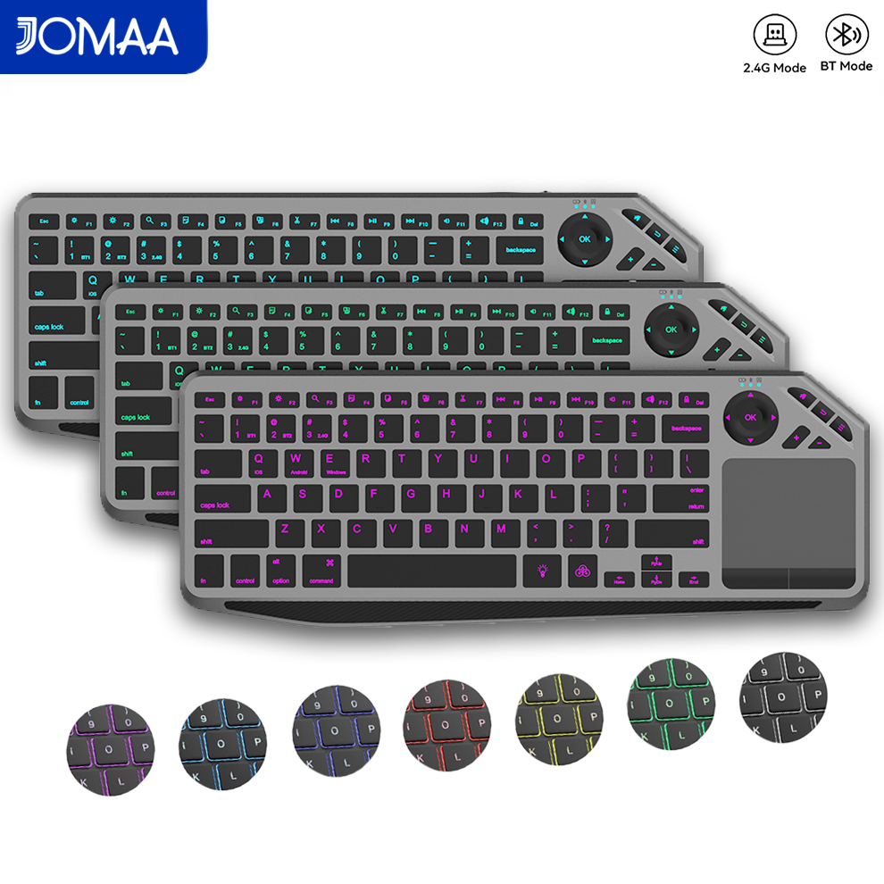 Korean Desk Setup - Ergonomic Bluetooth5.0 & 2.4G Wireless Touchpad