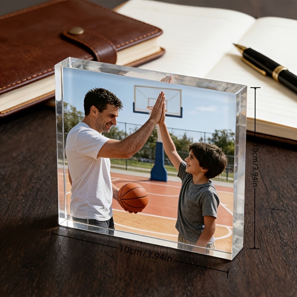 Desk Setup Photo - Personalized Photo‑Custom Acrylic Desktop Plaque, Art