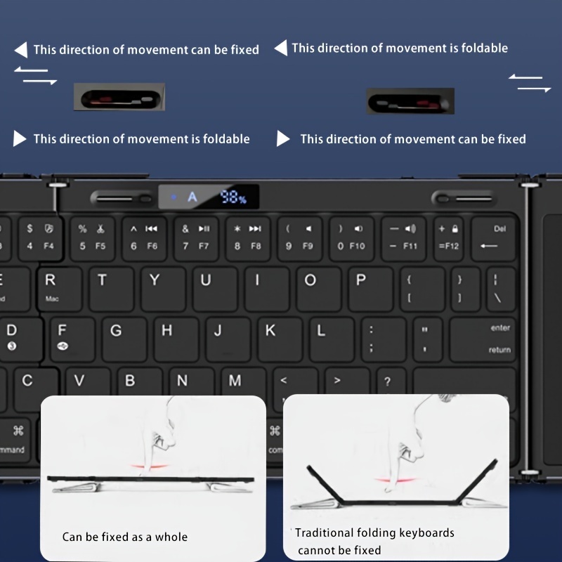 Wireless Folding Keyboard with - огляд і ціна Korean Desk Setup
