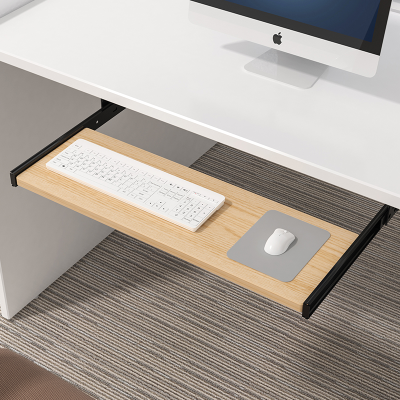 Wood Keyboard Tray Under Desk  - огляд і ціна Desk Setup Living Room