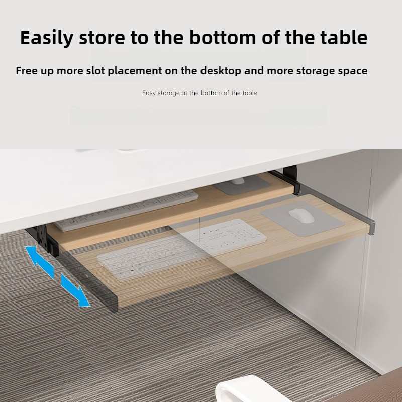 Wood Keyboard Tray Under Desk  - огляд і ціна Desk Setup Living Room
