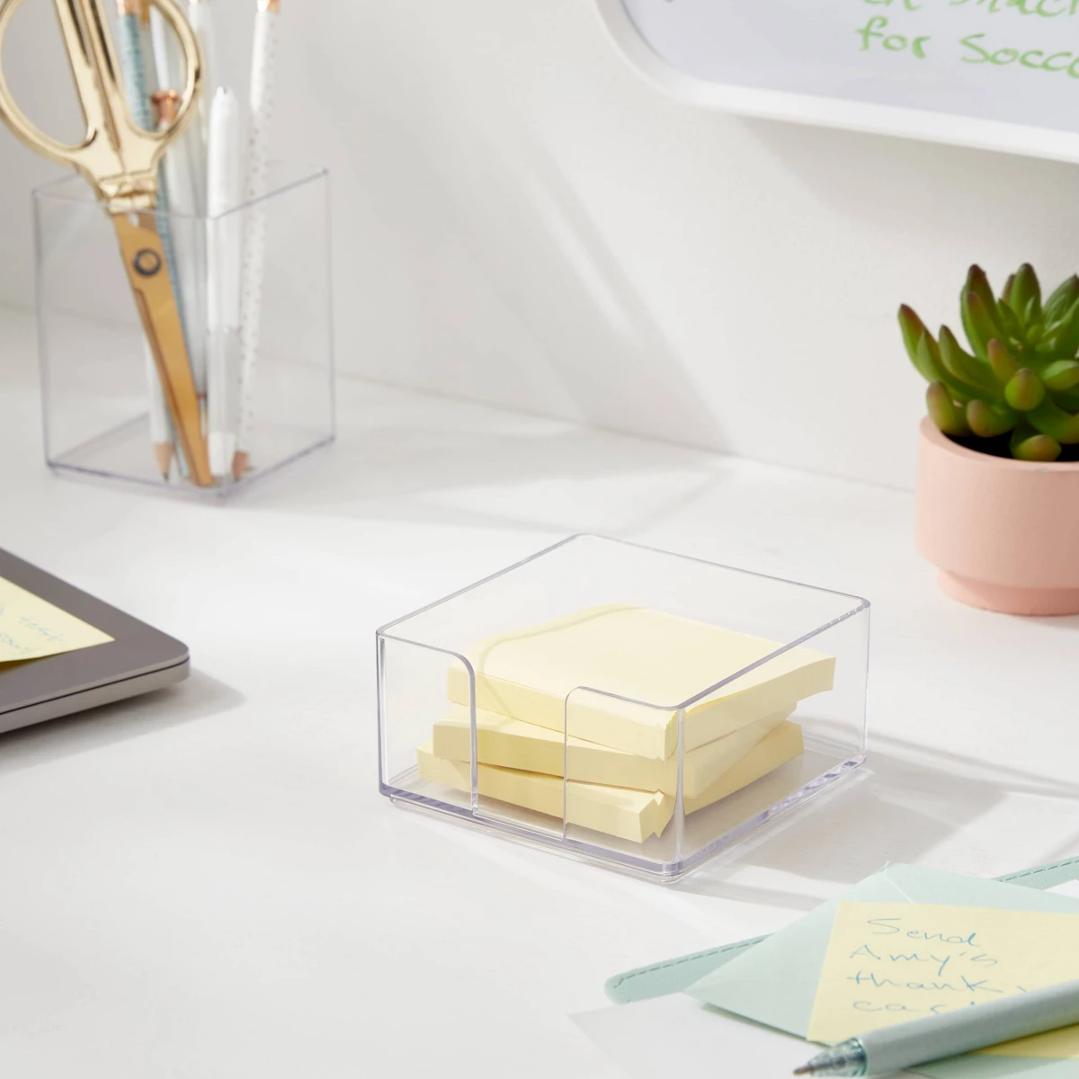 2026 New Clear Square Acrylic  - огляд і ціна Sticky Memo Holder