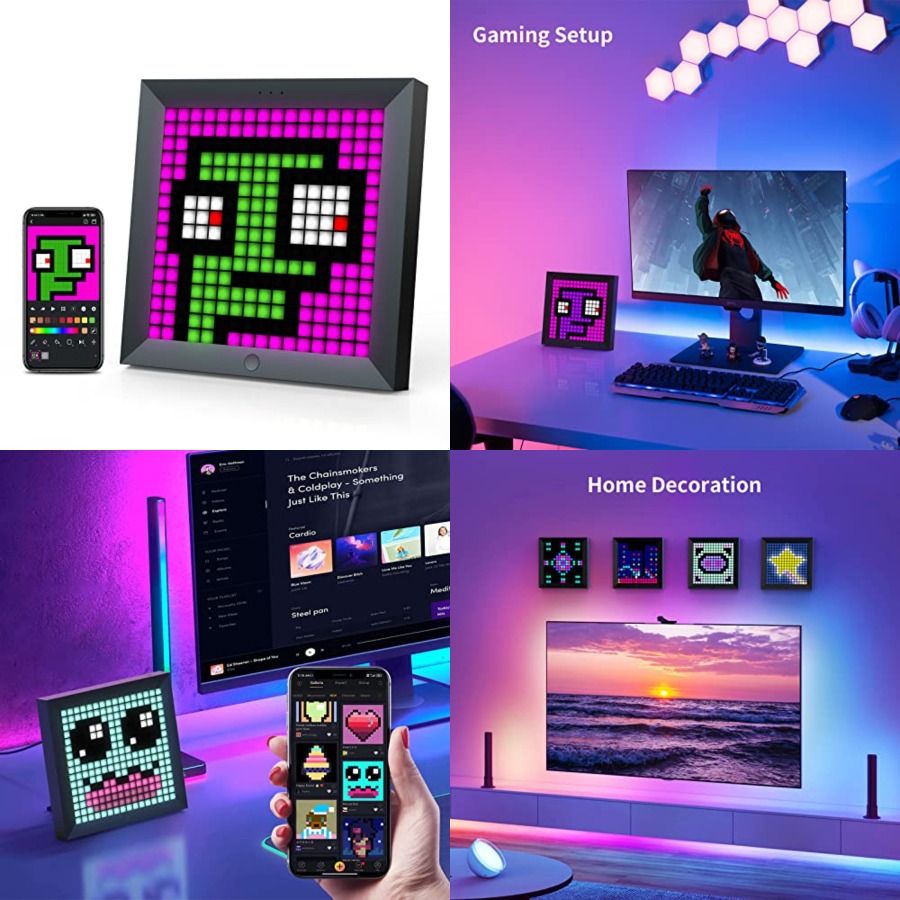 LED Light Pixel Display Panel  - огляд і ціна Gaming Setup Desk