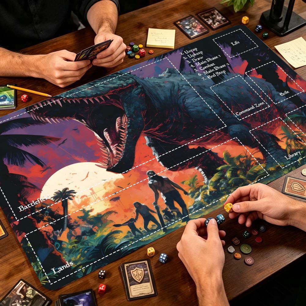 Dark Jungle Dinosaur Large Ext - огляд і ціна Desk Setup Trading