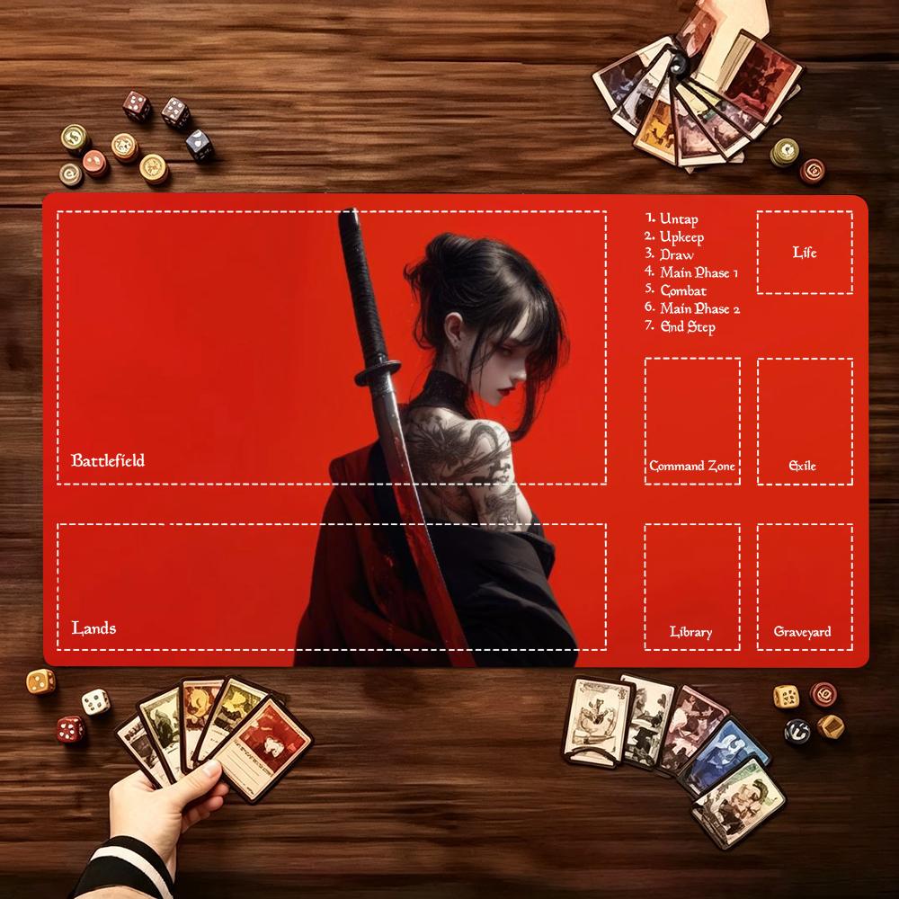 Anime Samurai Warrior Girl Lar - огляд і ціна Desk Setup Trading