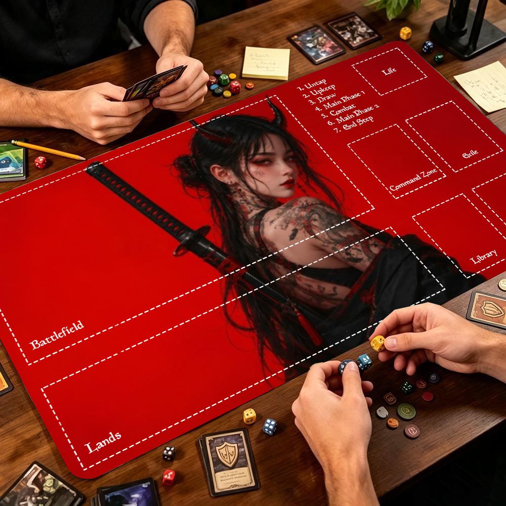 Anime Samurai Warrior Girl Lar - огляд і ціна Desk Setup Trading
