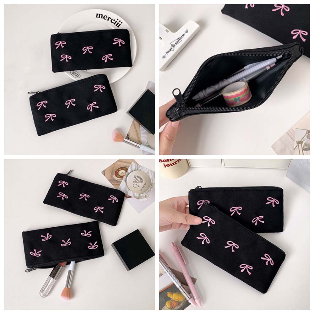 Bowknot Bow Stationery Bag Lar - огляд і ціна Korean Desk Setup