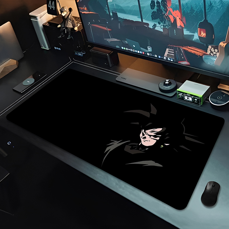 DBZ Black Anime Mouse Pad Drag - огляд і ціна Desk Setup Cozy