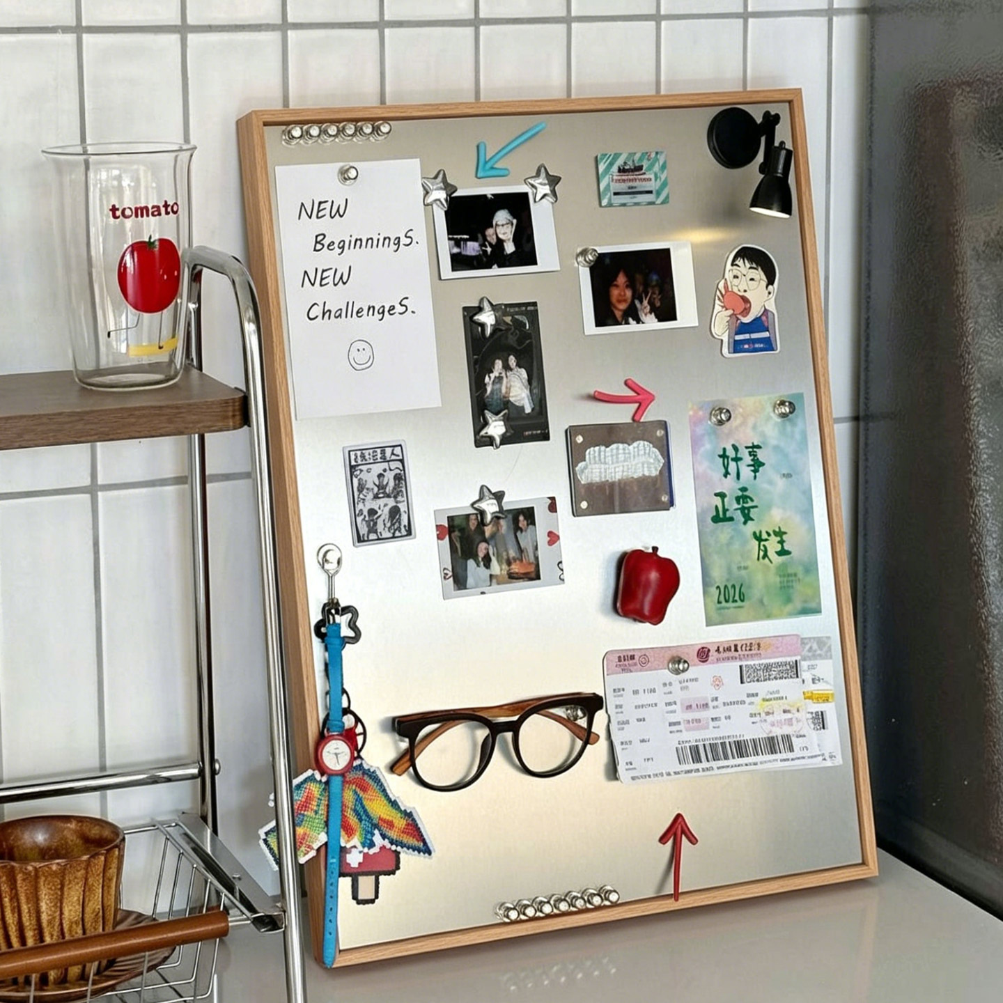 Framed Metal Magnetic Display  - огляд і ціна Desk Setup Photo