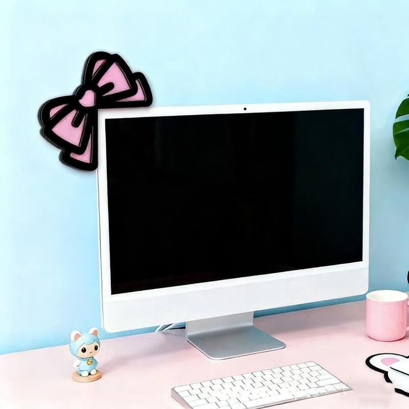 New 1/2Pcs Wooden Bowknot PC A - огляд і ціна Gaming Setup Desk