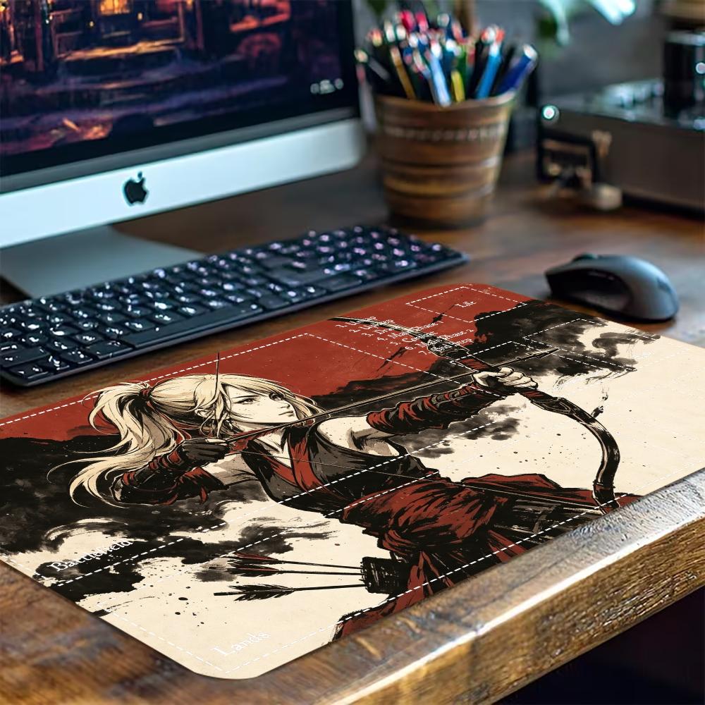 Vintage Ink Samurai AnimeGirl  - огляд і ціна Desk Setup Trading
