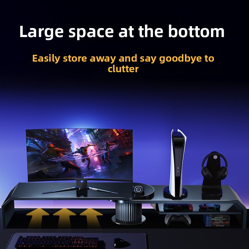 Gaming Dual Monitor Stand Offi - огляд і ціна Desk Setup Living Room