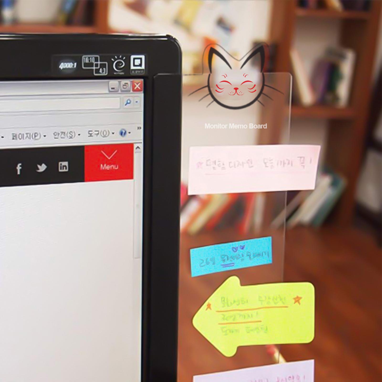 Monitor Side Memo Board Acryli - огляд і ціна Sticky Memo Holder