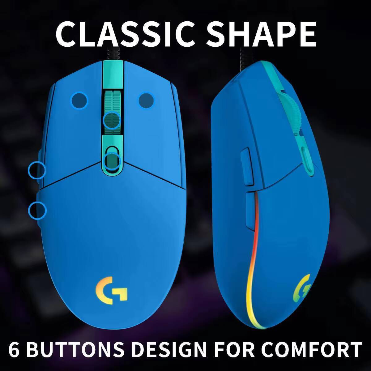 Logitech G203 Prodigy RGB Gami - огляд і ціна Logitech Mouse G203