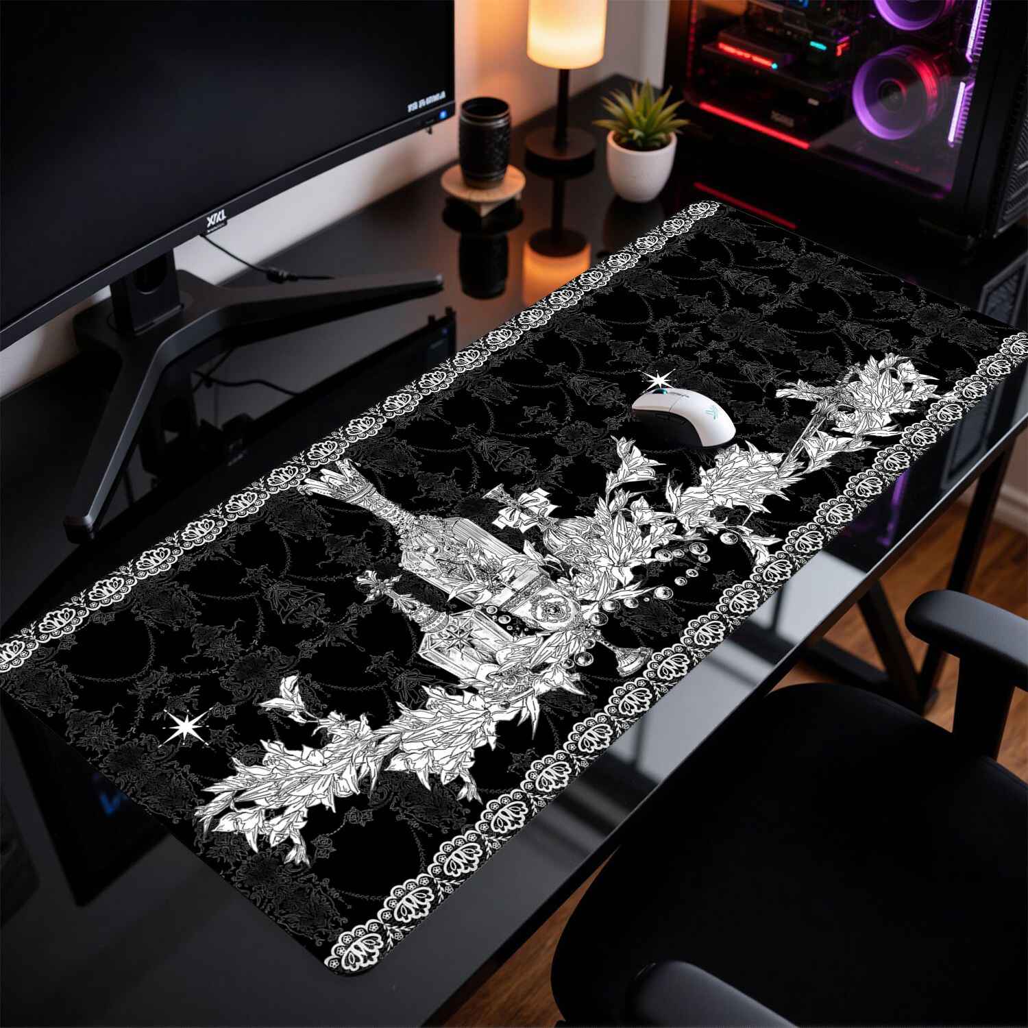 Divine Realm Gothic Building M - огляд і ціна Desk Setup Cozy