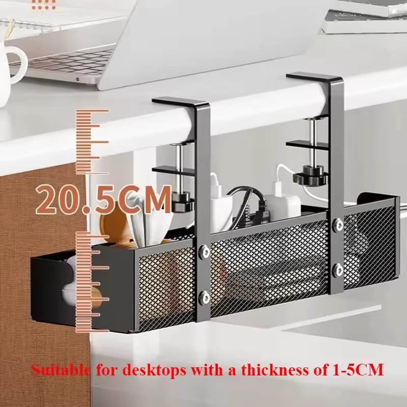 Desk Cord Storage rack No Dril - огляд і ціна Desk Setup Living Room