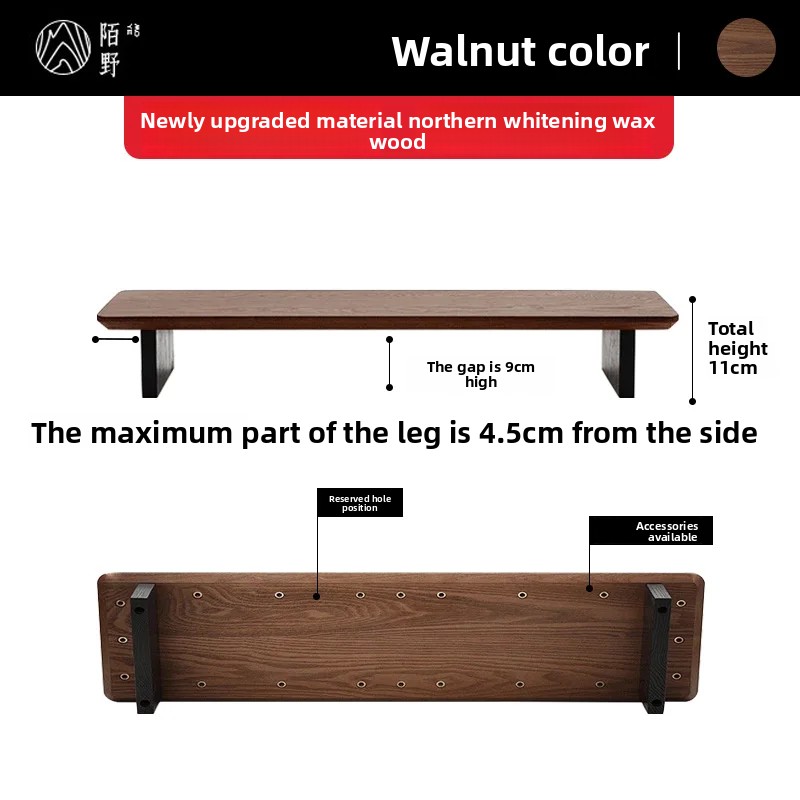 Solid Wood Monitor Riser Stand - огляд і ціна Desk Setup Living Room