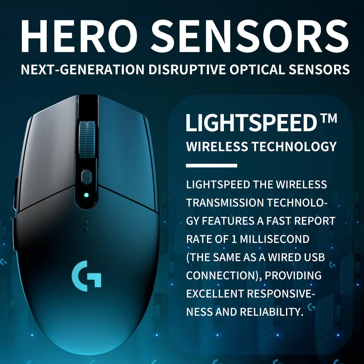 Logitech G304 LIGHTSPEED Wirel - огляд і ціна Logitech Mouse G203