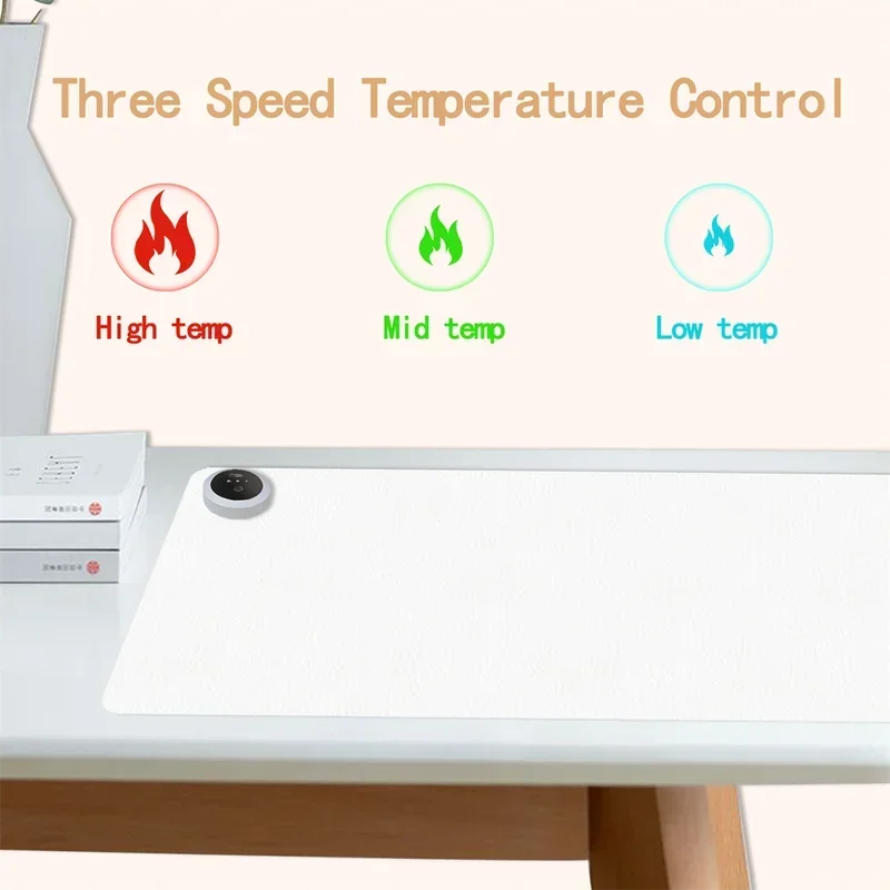 Extra Large Heated Desk Pad El - огляд і ціна Desk Setup Cozy
