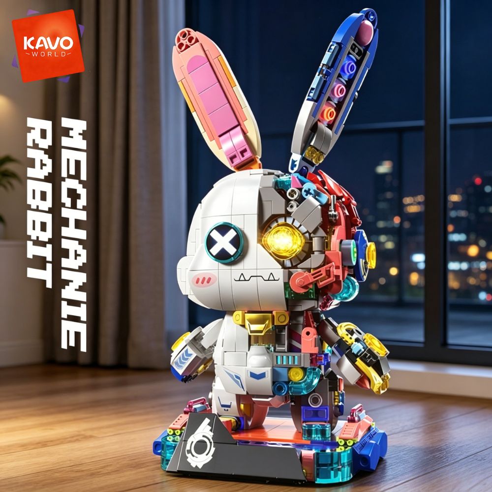KAVOWORLD 1377PCS Robot Rabbit - огляд і ціна Desk Setup Gifts