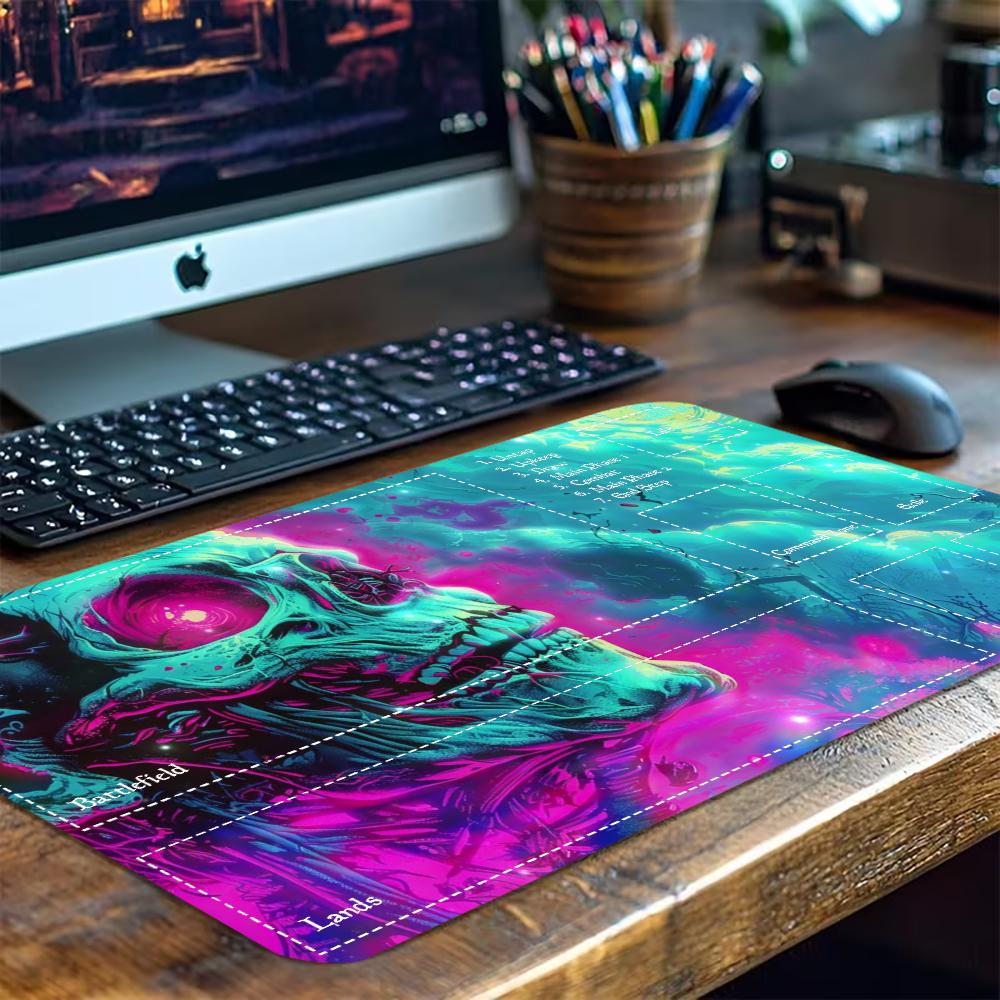 Colorful Neon Horror Skull Lar - огляд і ціна Desk Setup Trading