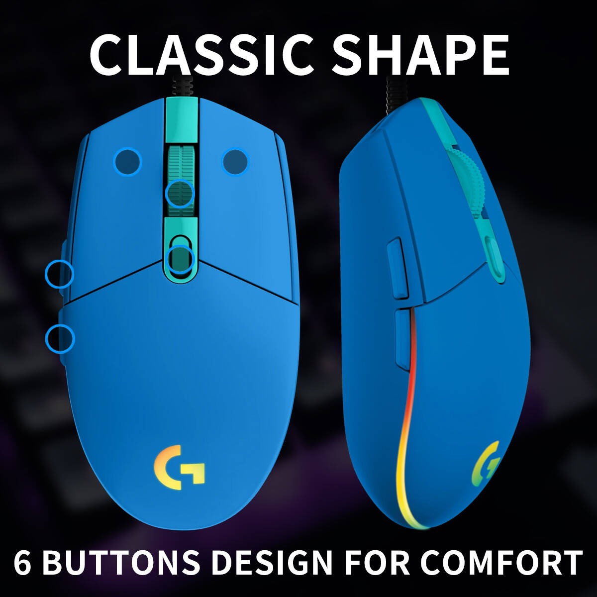 Logitech G203 Prodigy RGB Wire - огляд і ціна Logitech Mouse G203