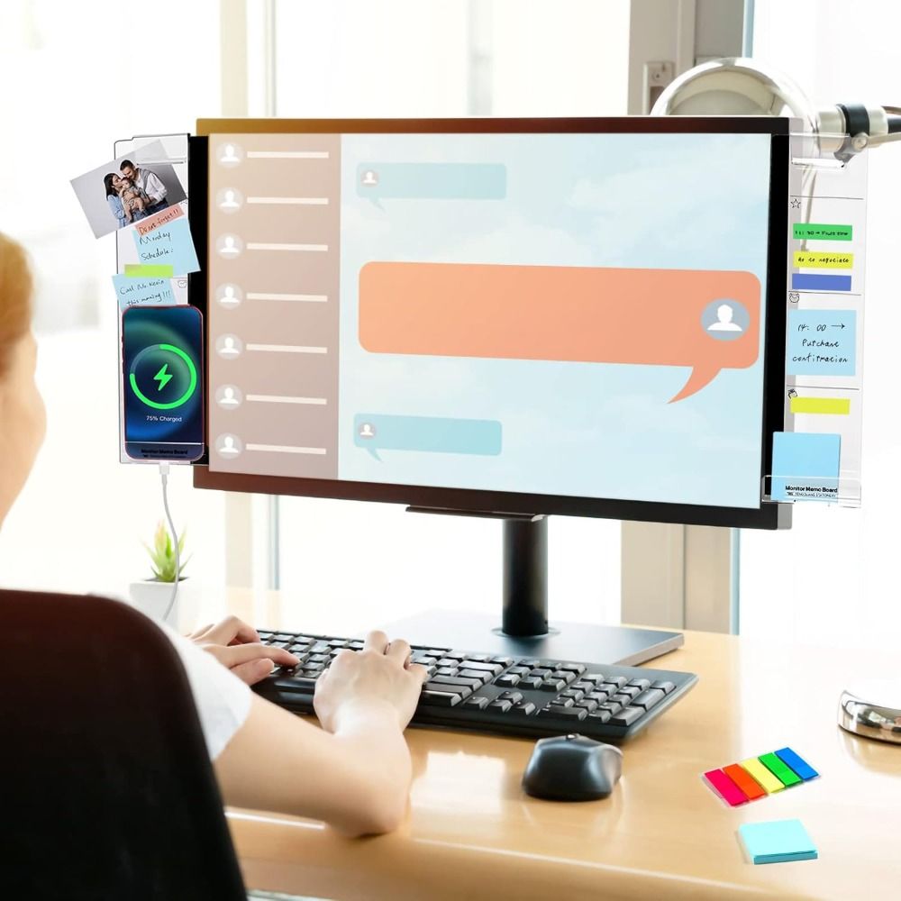 Transparent Monitor Memo Board - огляд і ціна Sticky Memo Holder
