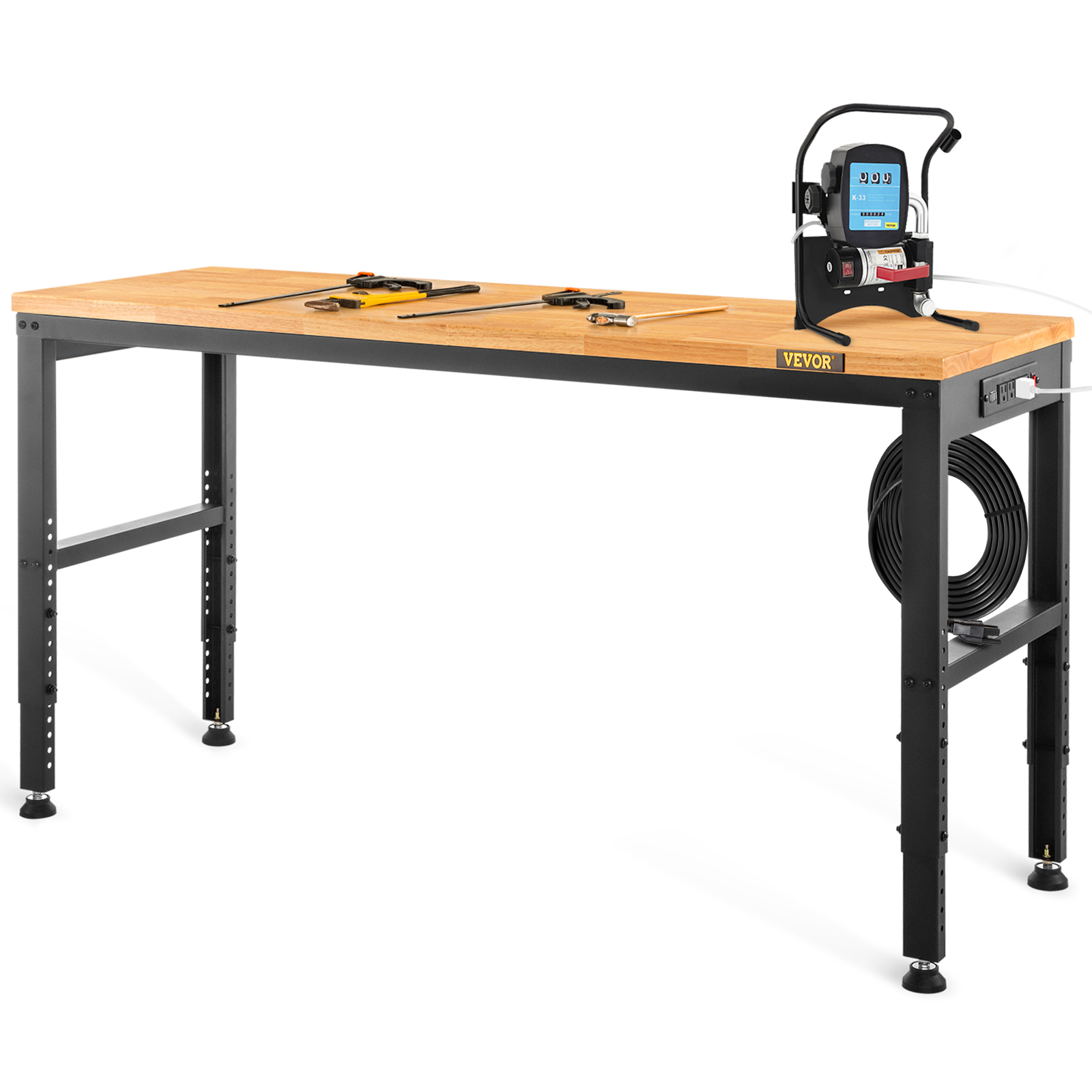 SucceBuy 72cm Woodworking Work - огляд і ціна Desk Setup Oak